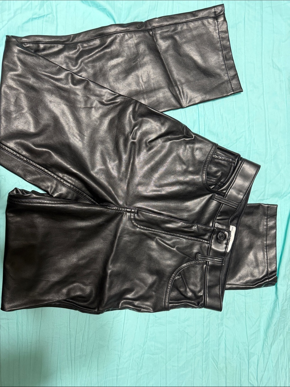 Abercrombie and fitch Black Faux Leather Pants